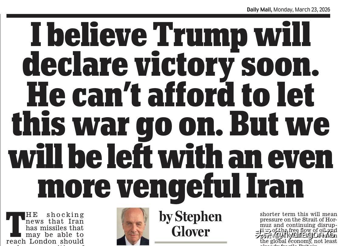 “我相信特朗普很快就会宣布胜利。他已无力再继续打这场仗了。但留给我们的，将是一个