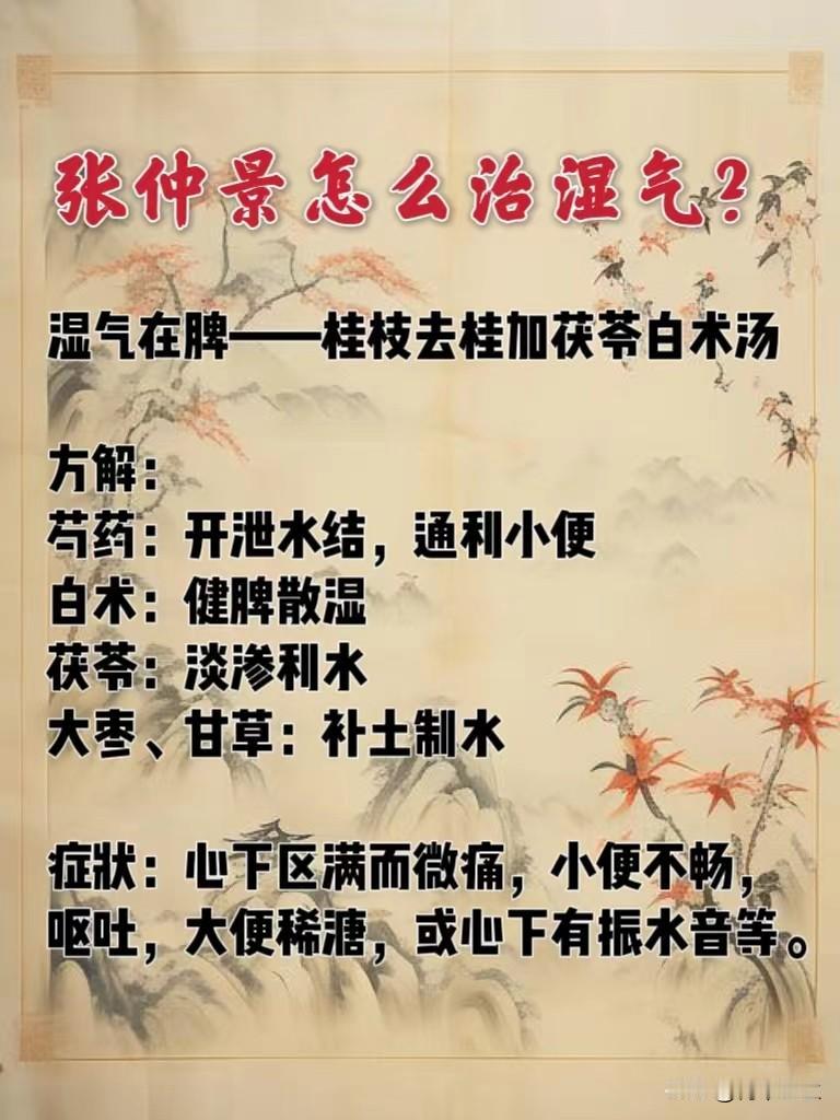 张仲景治疗脏腑湿气的基础方，值得我们学习！

#健康##中医#