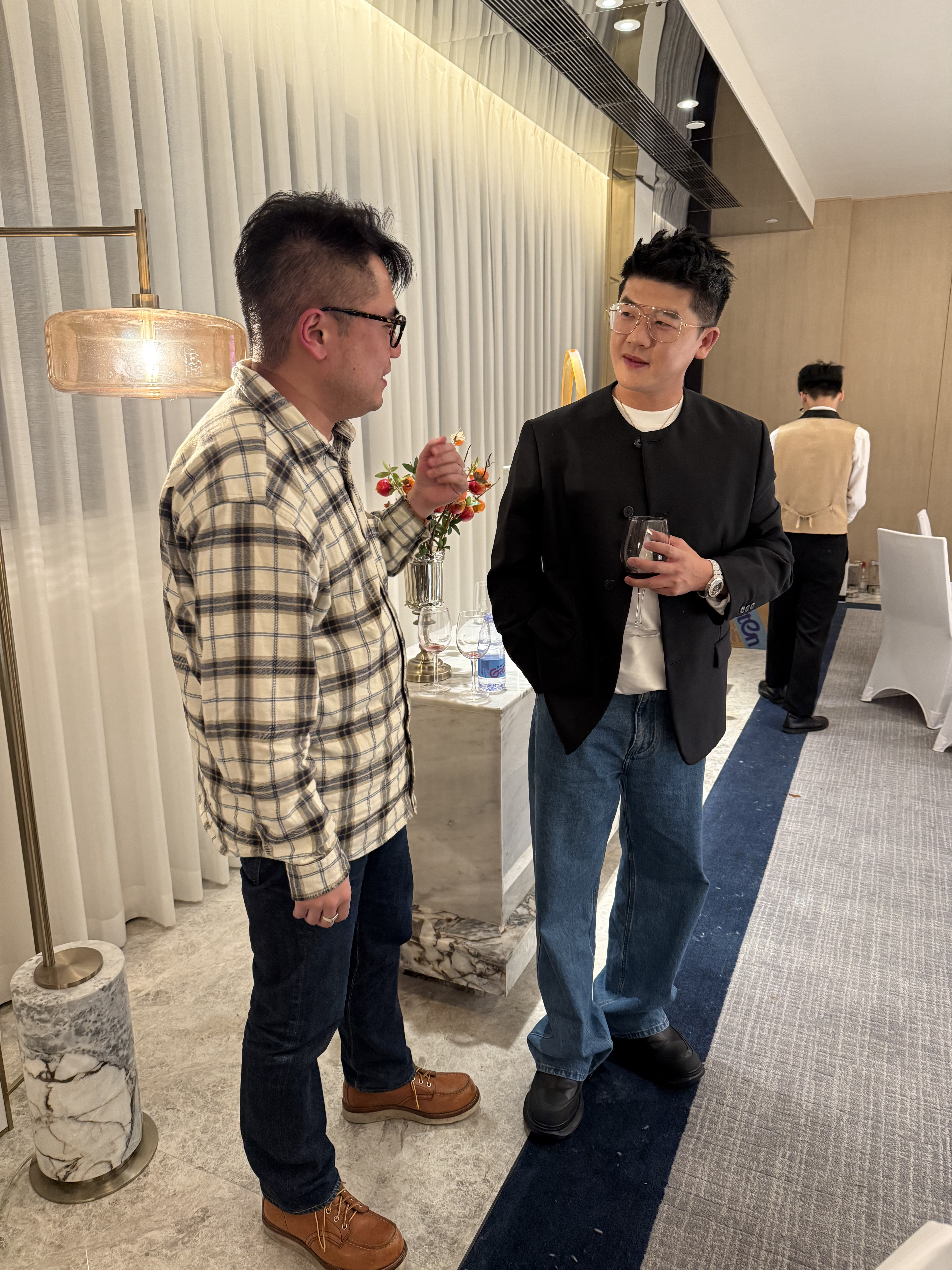两大福建巨头亲切会晤。[good]  