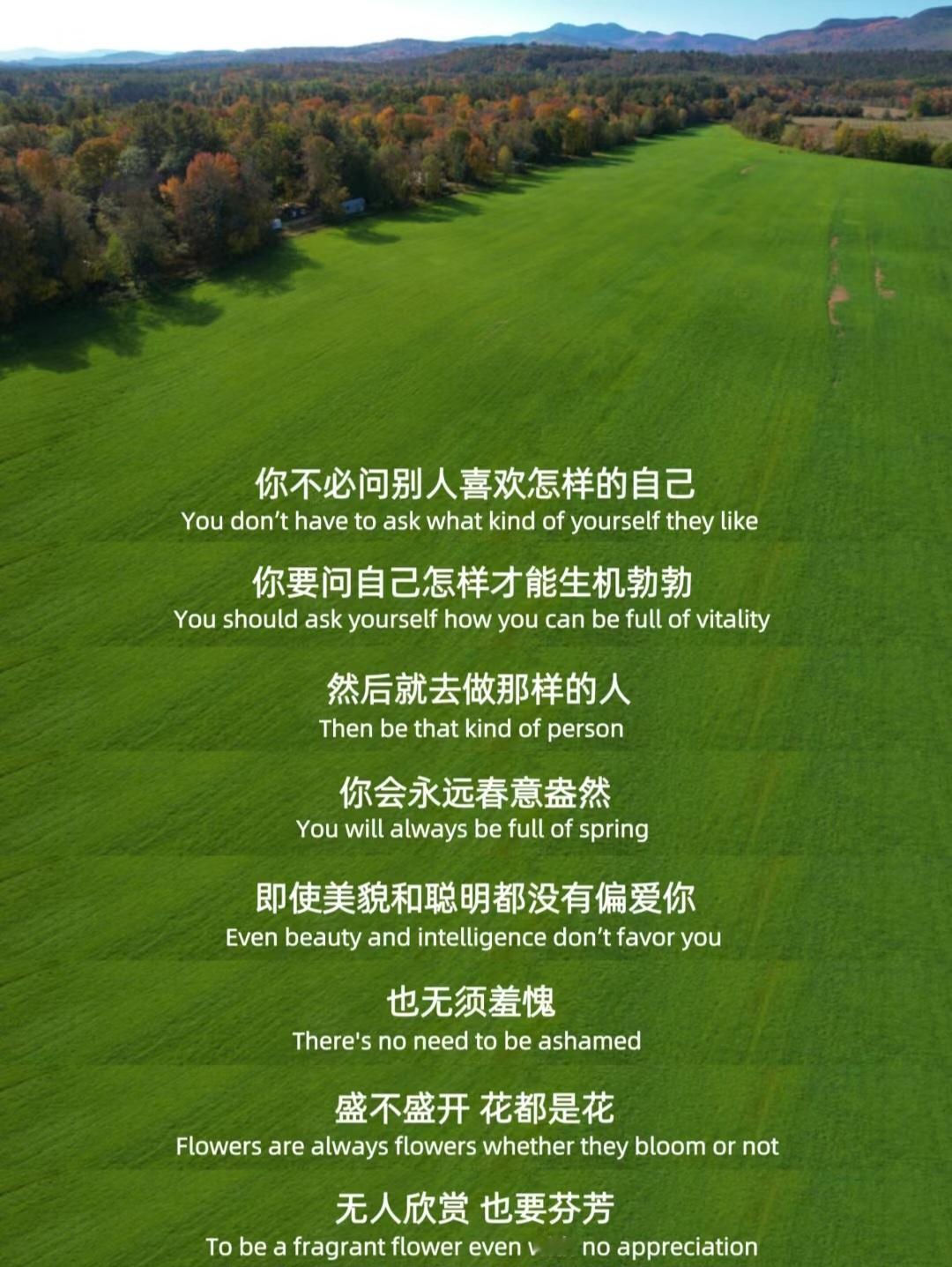不必问别人喜欢什么样的自己。 ​​​