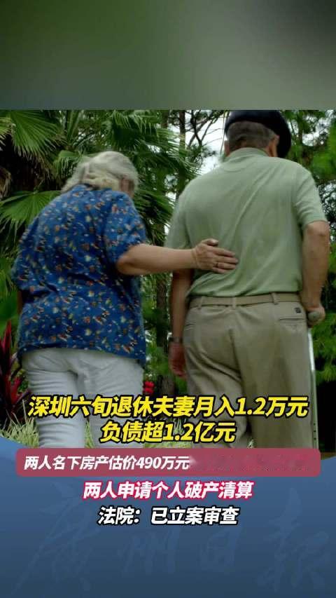 退休夫妻月入1.2万负债1.2亿 月入1.2万怎么能负债1.2亿的？就算是刷爆我