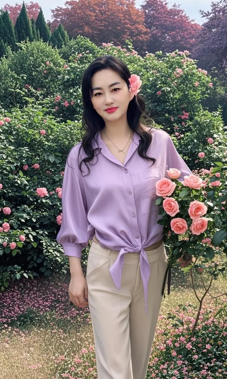 紫衫花影  穿搭 穿出自己的风格