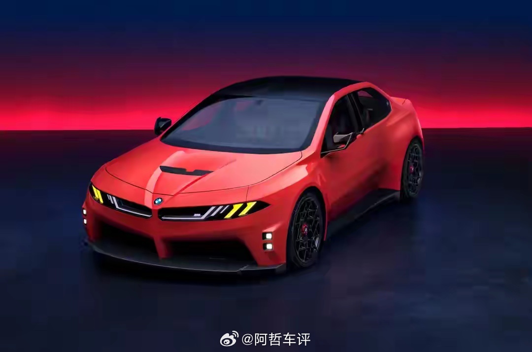 宝马M新世代这次的新概念车有点东西啊！以前那个大鼻孔格栅现在跟大灯连在一起了，看
