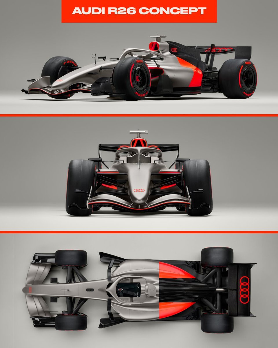 【奥迪R26概念车发布，2026年征战F1】Audi  R26 Concept正