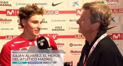 你知道吗？你是梅西之后第一个在对阵皇马的比赛中打进任意球的阿根廷人。🎙️ 朱胡