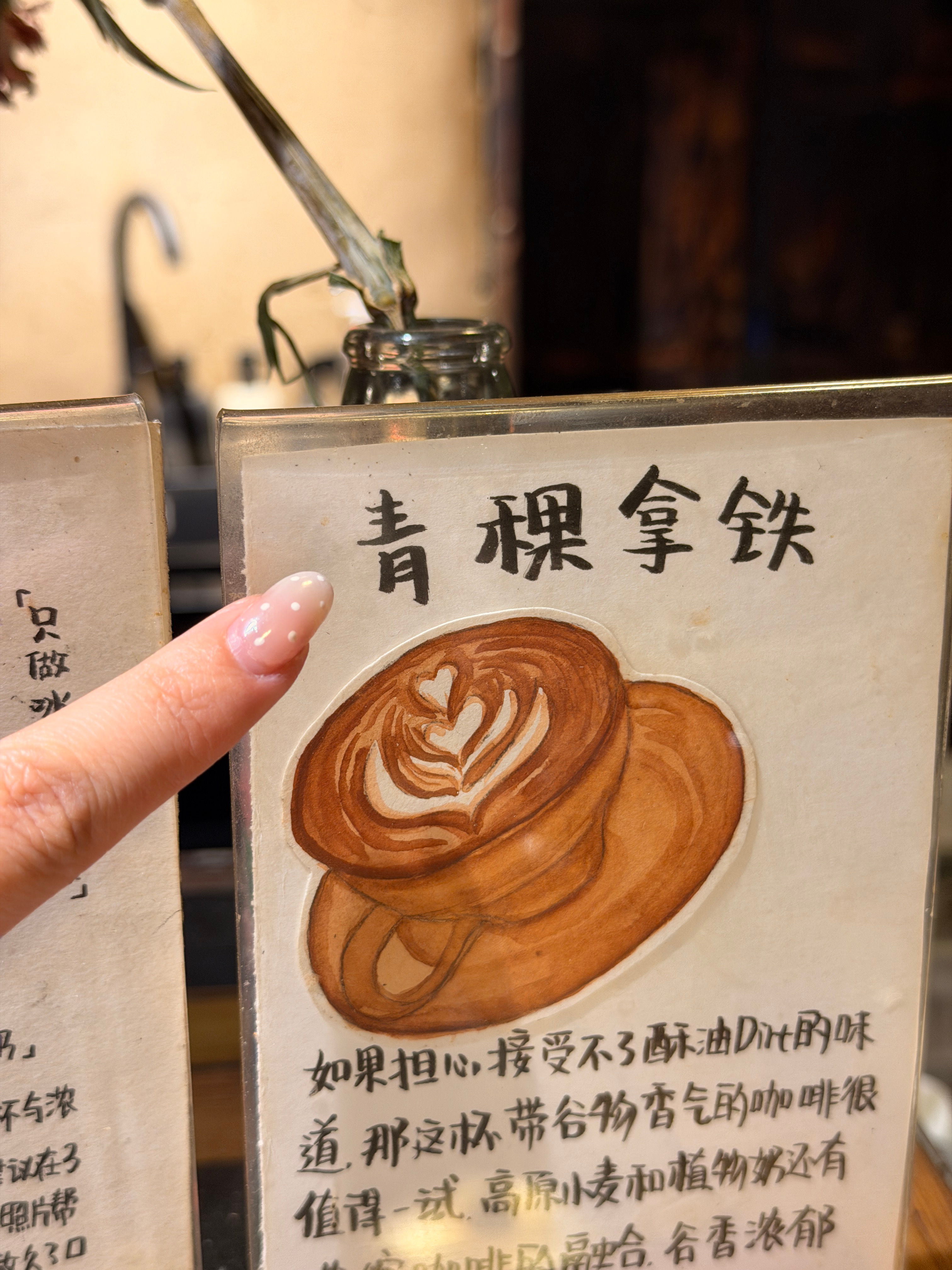 没有酥油茶了，青稞拿铁是不是也可以缓解高反呐！·远处的雪山⛰️叫格宗，这里的古老