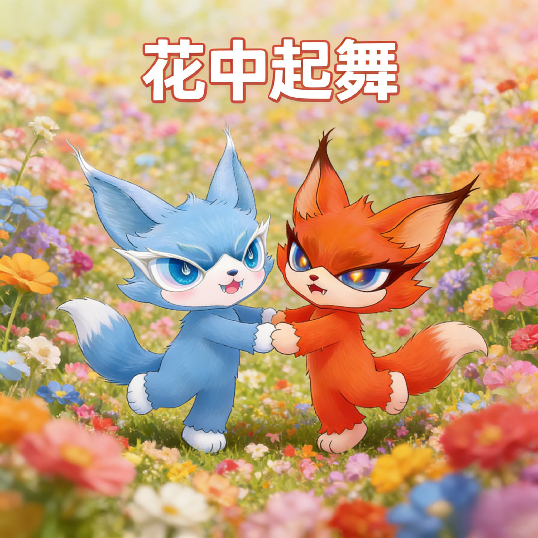 我想开始嗑这对cp了喵娲娲有自己的魔丸灵珠 喵小火出没！和喵小水一左一右一红一蓝