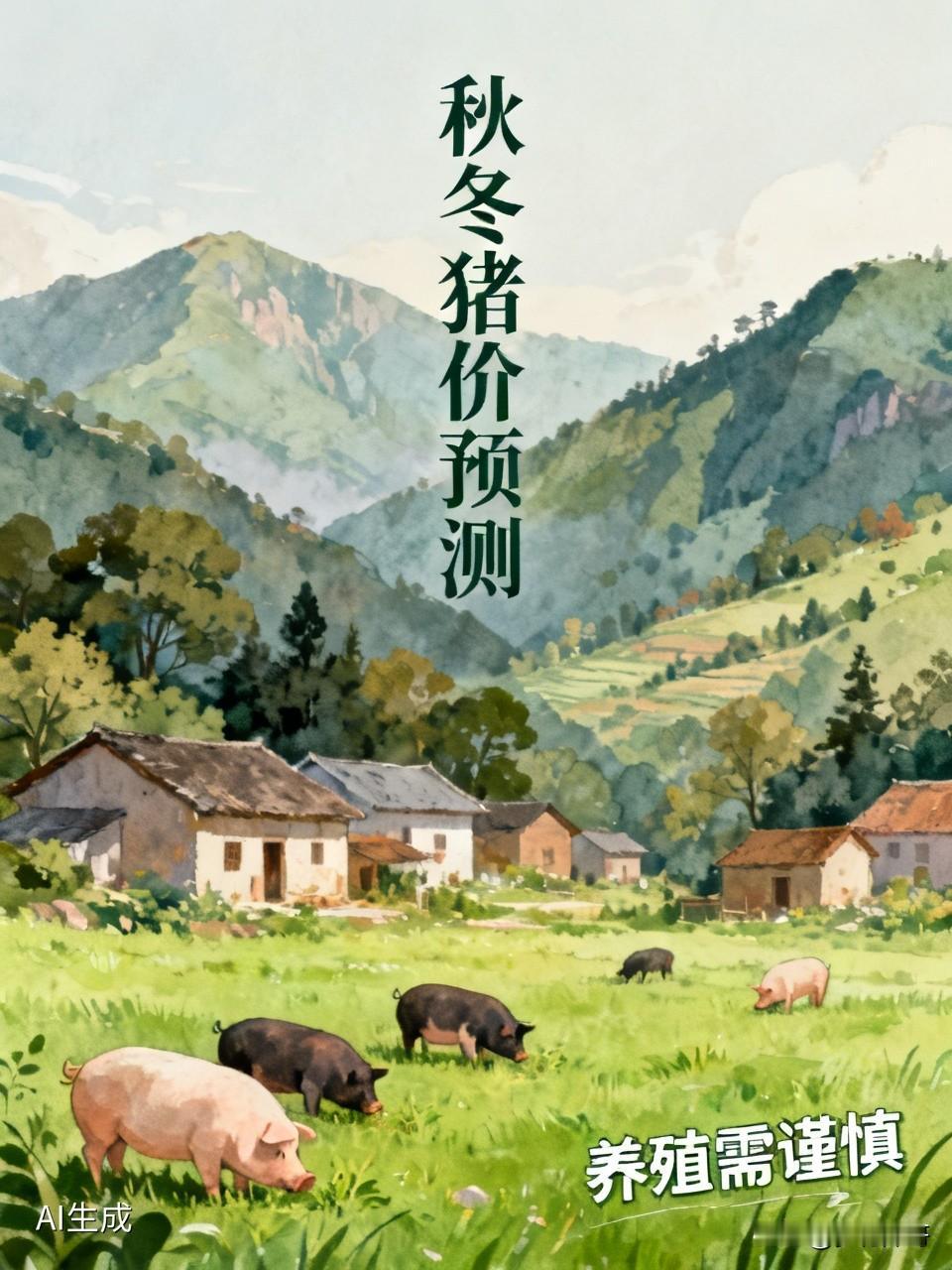 你还想养猪吗？
90%的播主称秋冬季节猪价会大幅上涨，可我预测毛猪价格很难涨到7