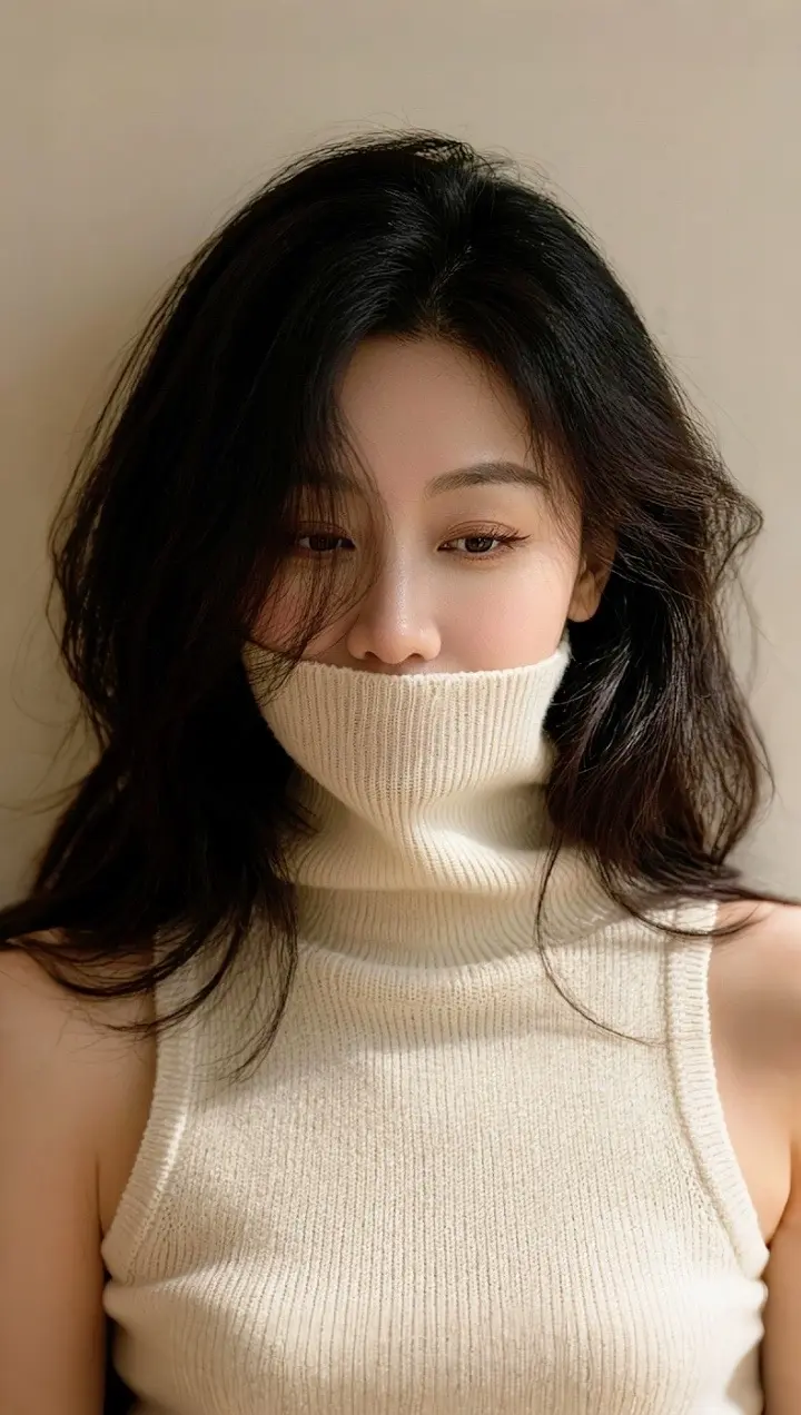 高领光影照