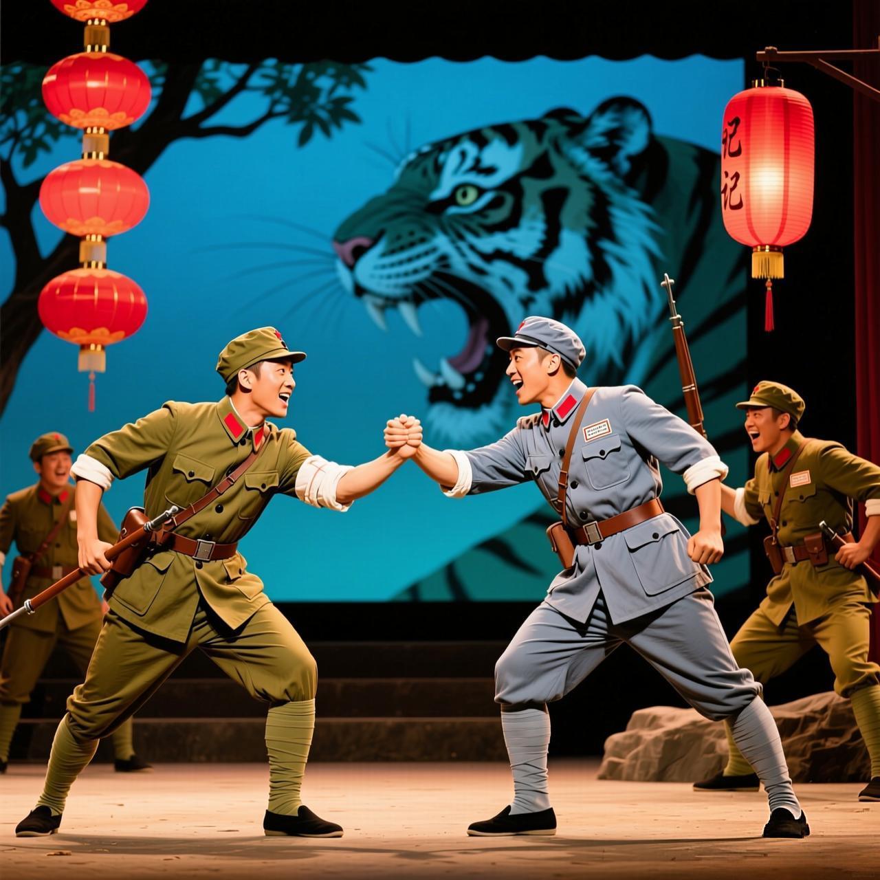 一些老剧目已经不好找了……

1、《奇袭白虎团》表现的是抗美援朝。
2、《红灯记