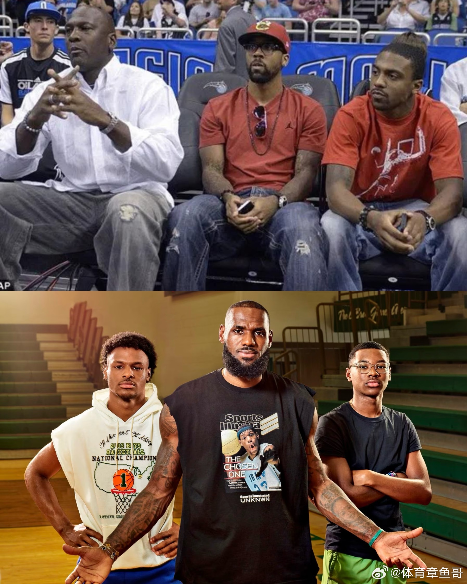NBA 关于养儿子方面，老詹确实比老乔厉害！迈克尔·乔丹的儿子们：- 0 次 N