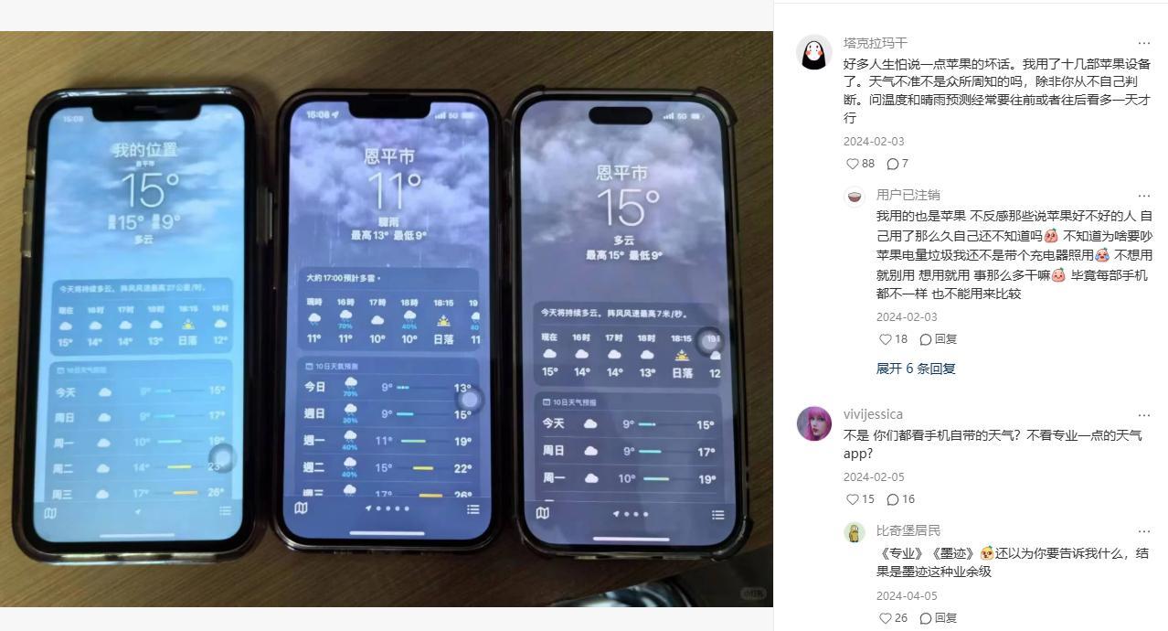 ​​手机上的天气预报哪个准 哪个更准不知道，哪个最不准我还真的有话说✋(◕ω◕✿