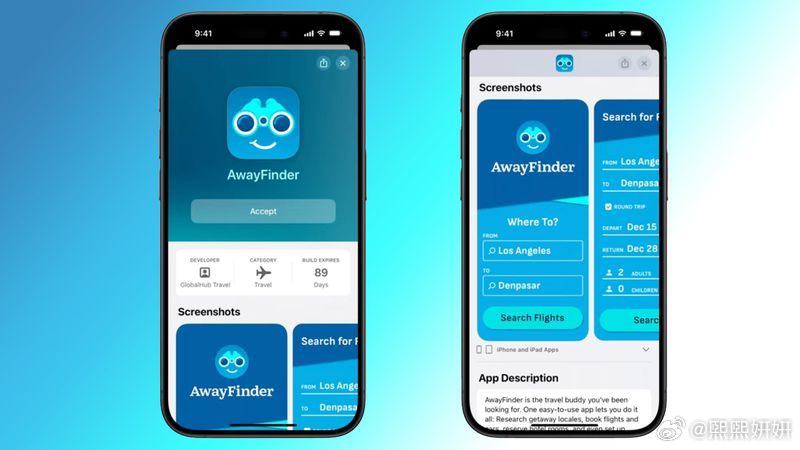 今日，Apple对TestFlight应用完成版本更新，新增搜索栏功能，方便用户
