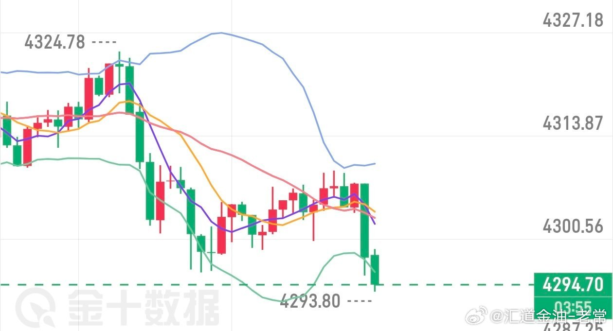 给机会就上车，午间参考金价下来4294直接多进去，止损4284，目标4338黄金
