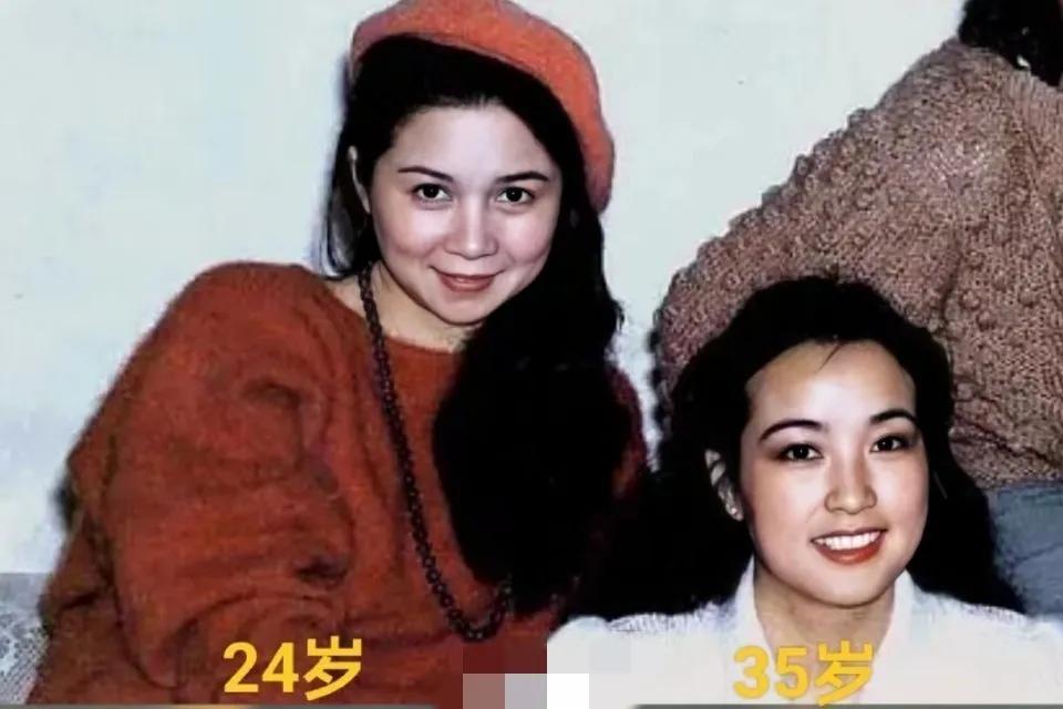 几十年前，蔡明老师和刘晓庆老师的合影，最近两人时隔多年又同框了，不得不感叹，刘晓