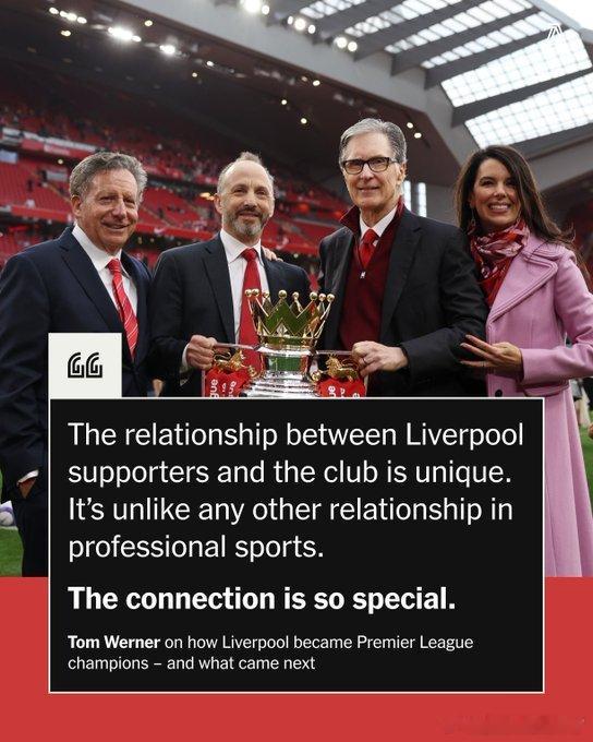 利物浦主席汤姆·沃纳就夏季引援问题接受詹姆斯·皮尔斯专访时表示：