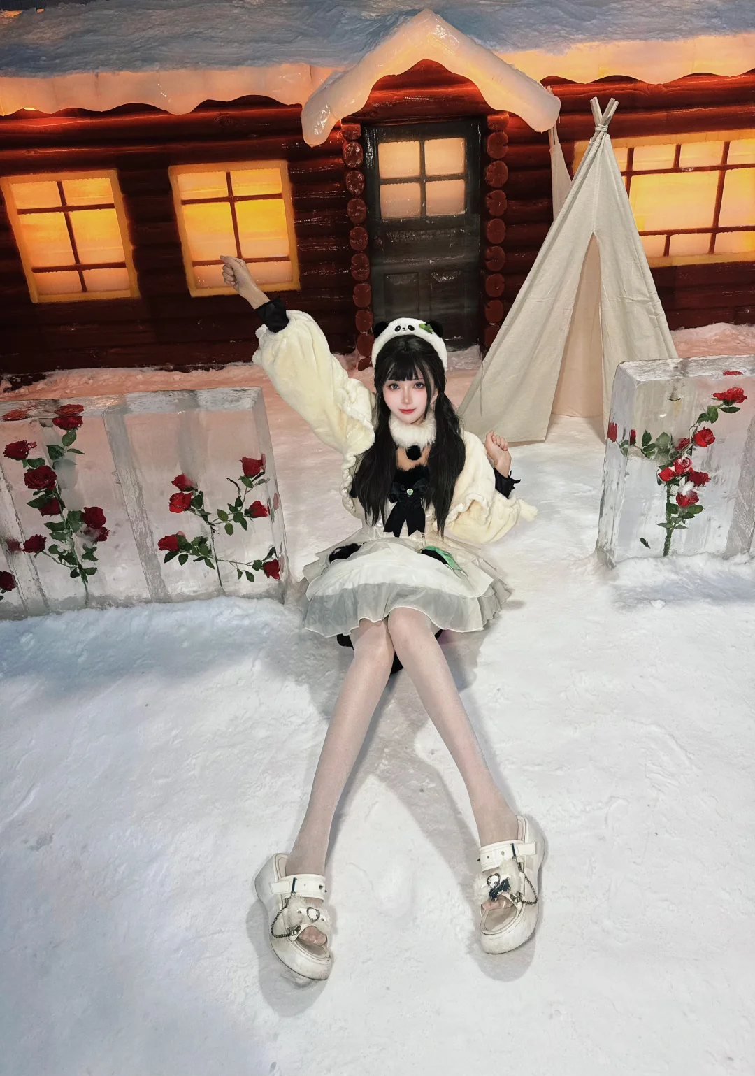 杭州下雪了❄️？！！在冰雪小镇和企鹅🐧贴贴💕