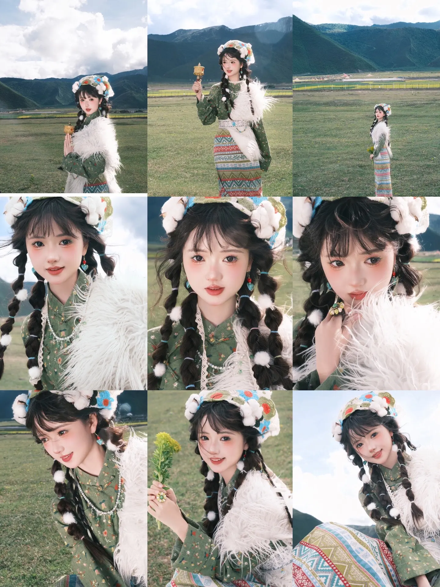 美哭了！香格里拉超🔥的九套写真。如果是你来香格里拉你会选哪套？