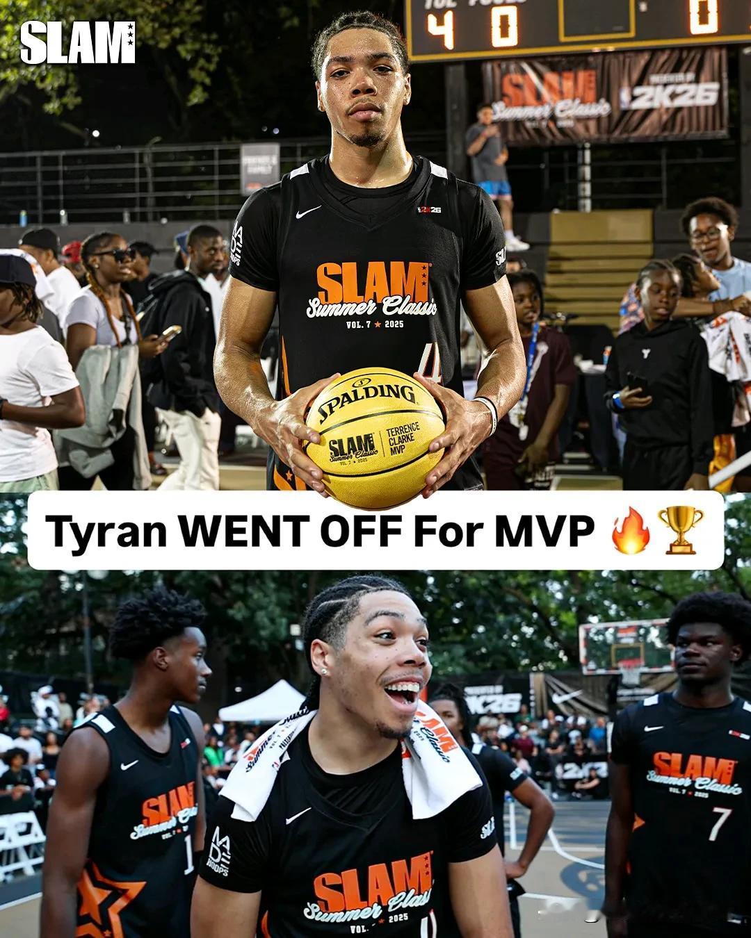全美第一Tyran Stokes单场27分在SLAM第7届夏季经典赛荣获Terr
