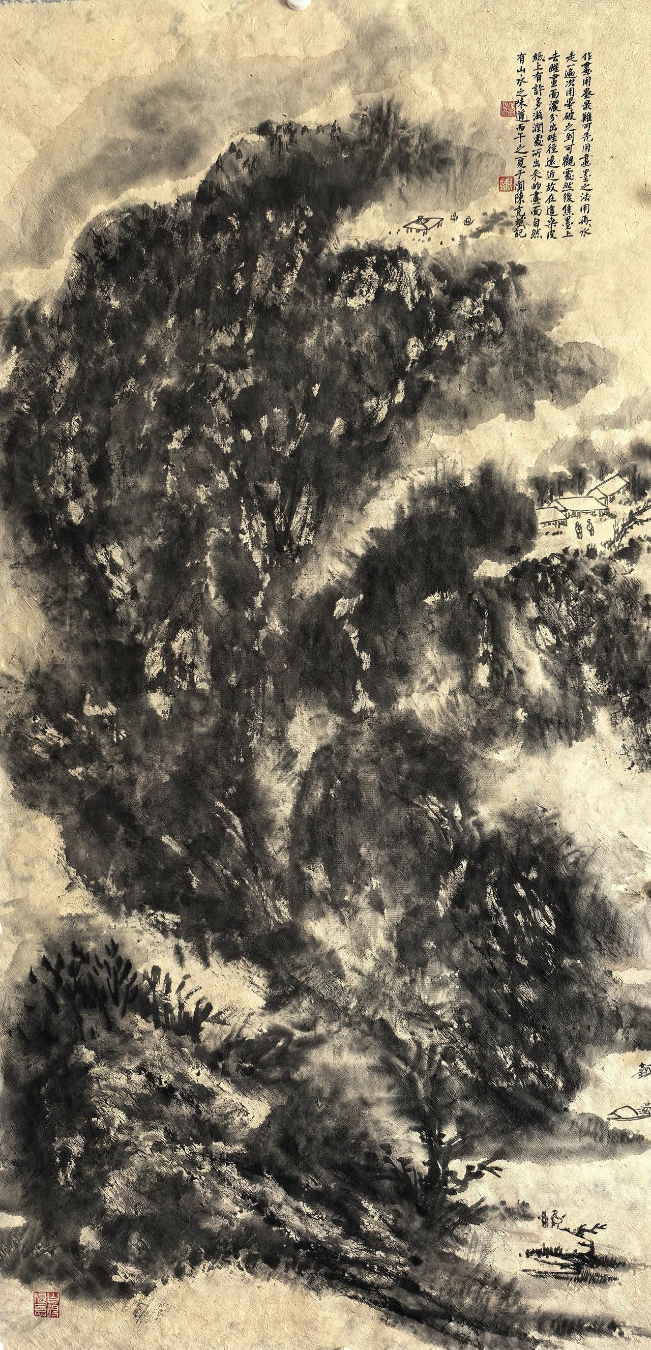 桑皮纸泼墨今日热点 
作画，泼墨一道用墨最难，加之以水，辅以纸张，继承古人笔法，
