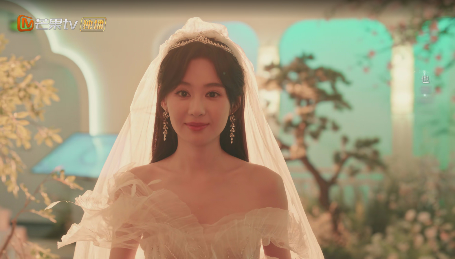 郑合惠子穿婚纱照太美了你是迟来的欢喜