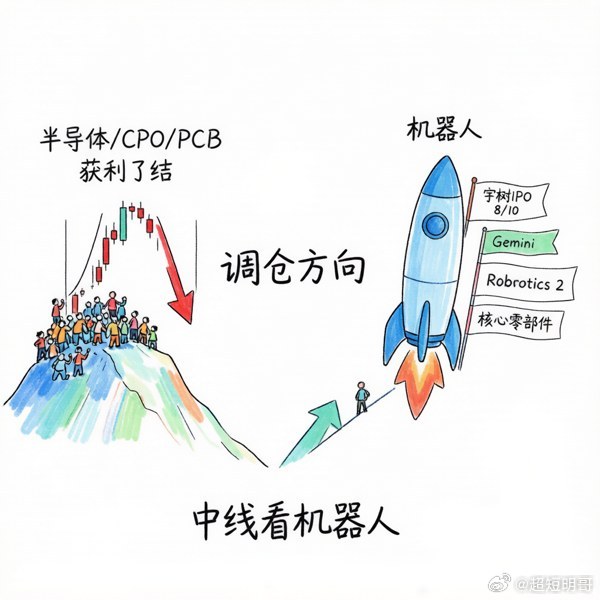 科技这里冲高回落，一点不意外。半导体、CPO、PCB 早上借外围利好一波猛拉，半