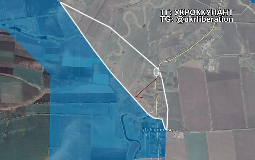 ⚔️古利亚伊波莱方向：
 
🗡在捷尔努瓦托耶附近，俄军正逐步将乌方部队赶出多布