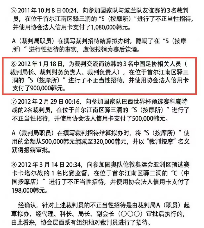 韩国被曝性贿赂3名中国足协人士  还得是韩国新闻啊，这么久的事情 都能爆出来 