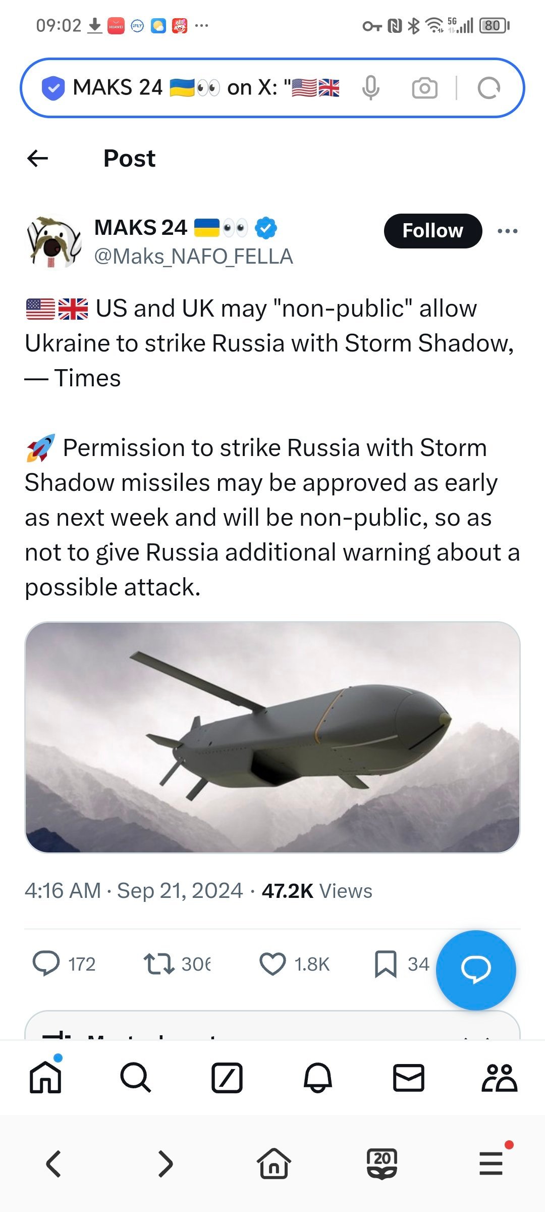 据《泰晤士报》报道，美国和英国可能 