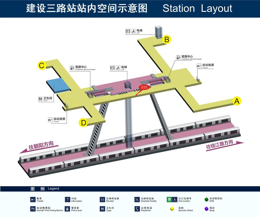 终于弄懂！杭州地铁公交站明明一南一北，却同时标AC口？
 
相信不少杭州朋友跟我