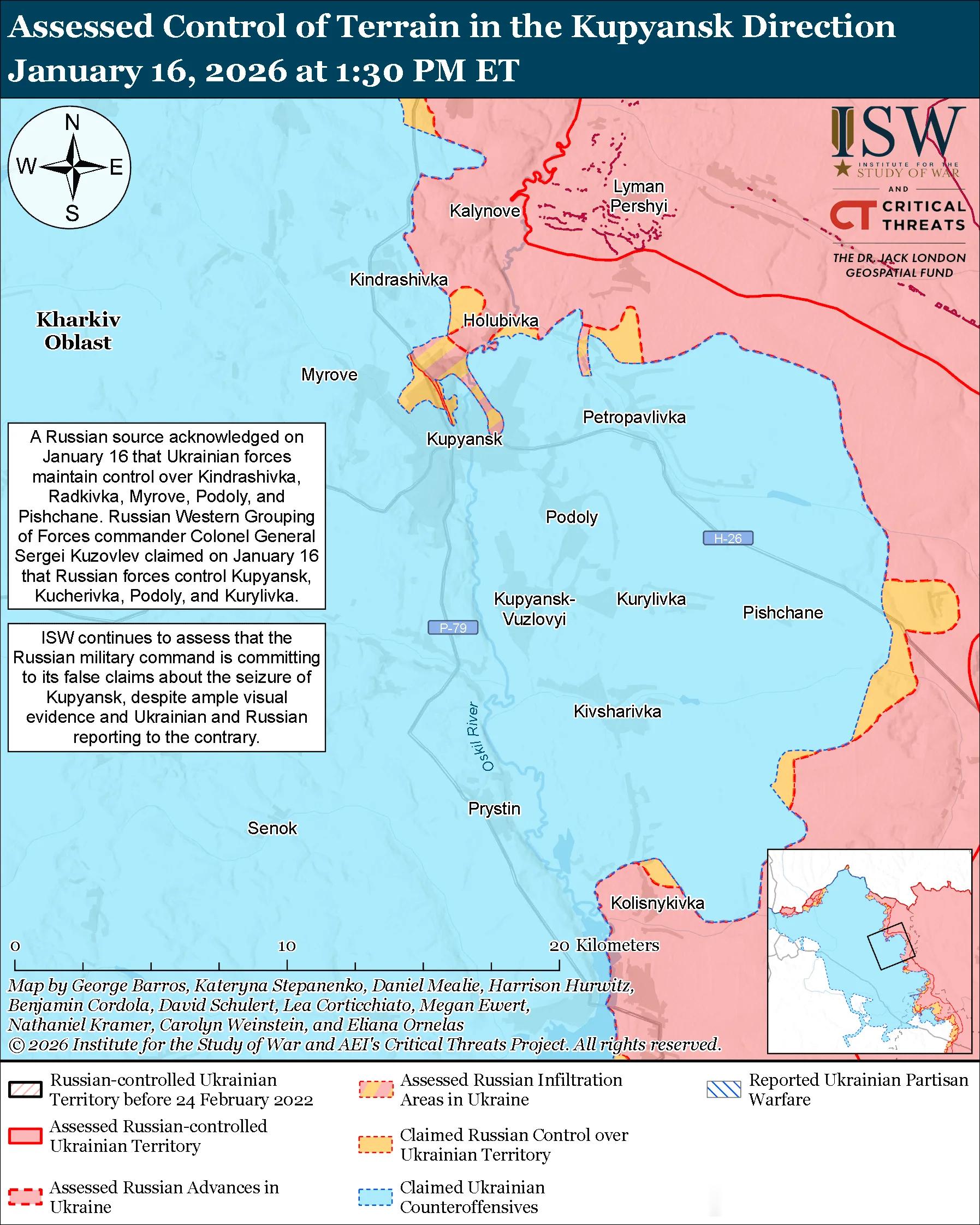 俄罗斯攻势评估2026年1月16日俄罗斯军事博客作者继续强烈驳斥俄罗斯总统普京和