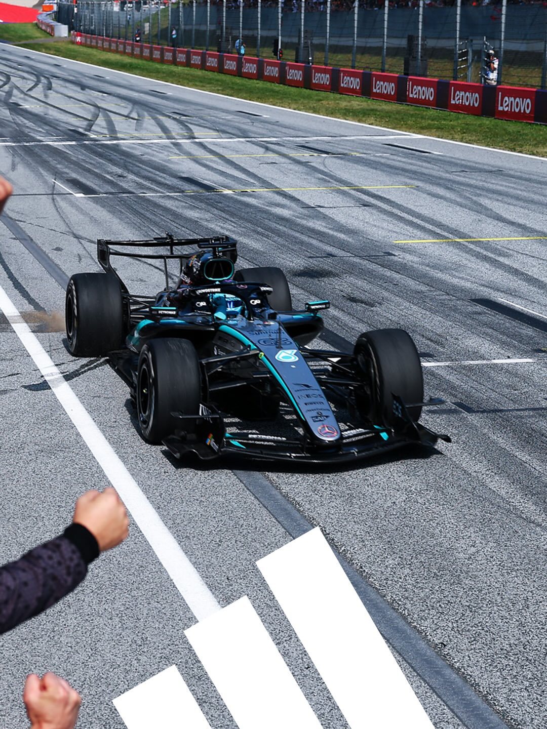 adidasmotorsport更新一则👇🏻George在斯皮尔伯格赢下胜利