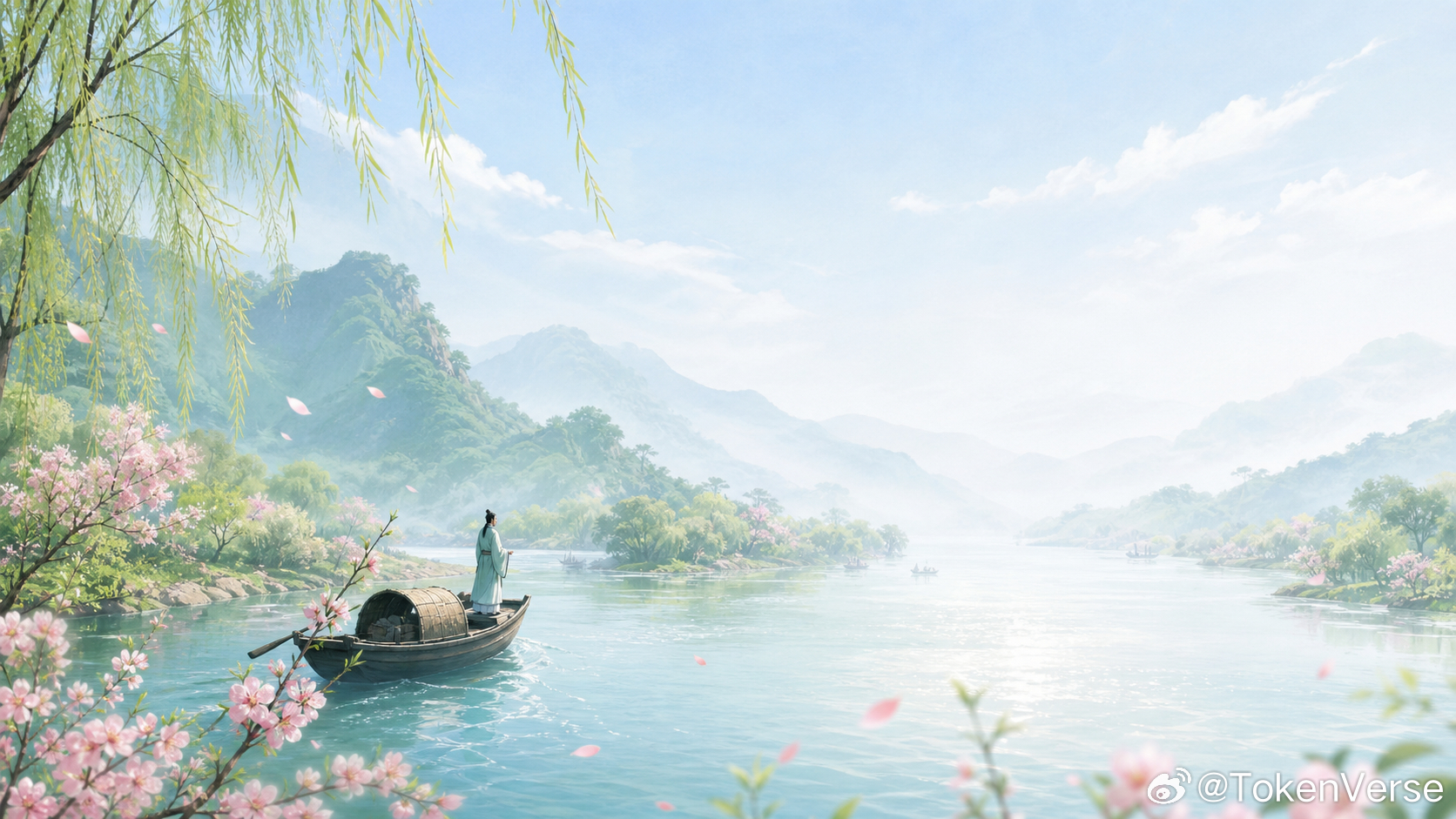 王观《卜算子·送鲍浩然之浙东》水是眼波横，山是眉峰聚。欲问行人去那边？眉眼盈盈处