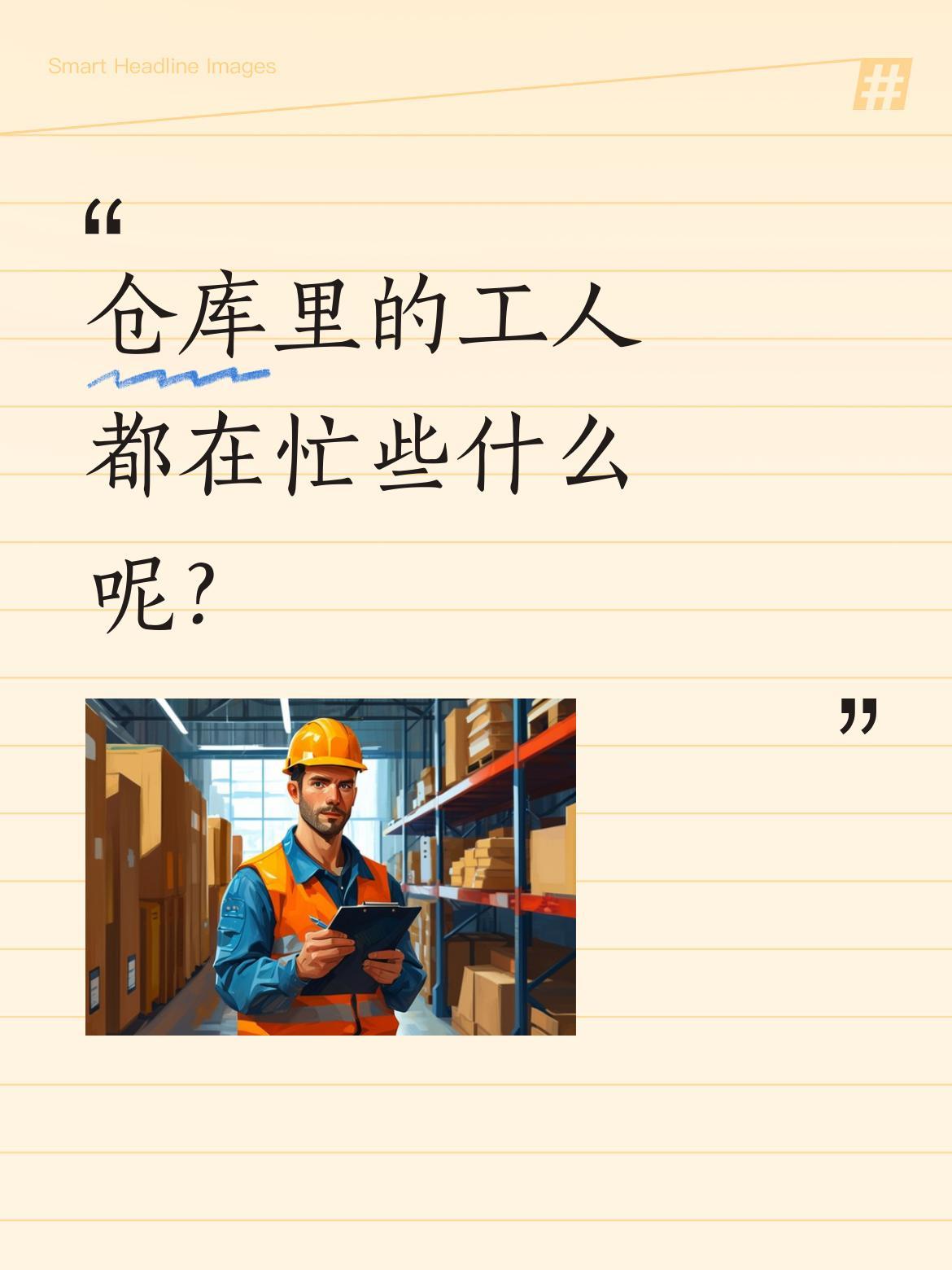 仓库里的工人都在忙些什么呢？
走进仓库内部，只见工人们正有条不紊地忙碌着。有的在