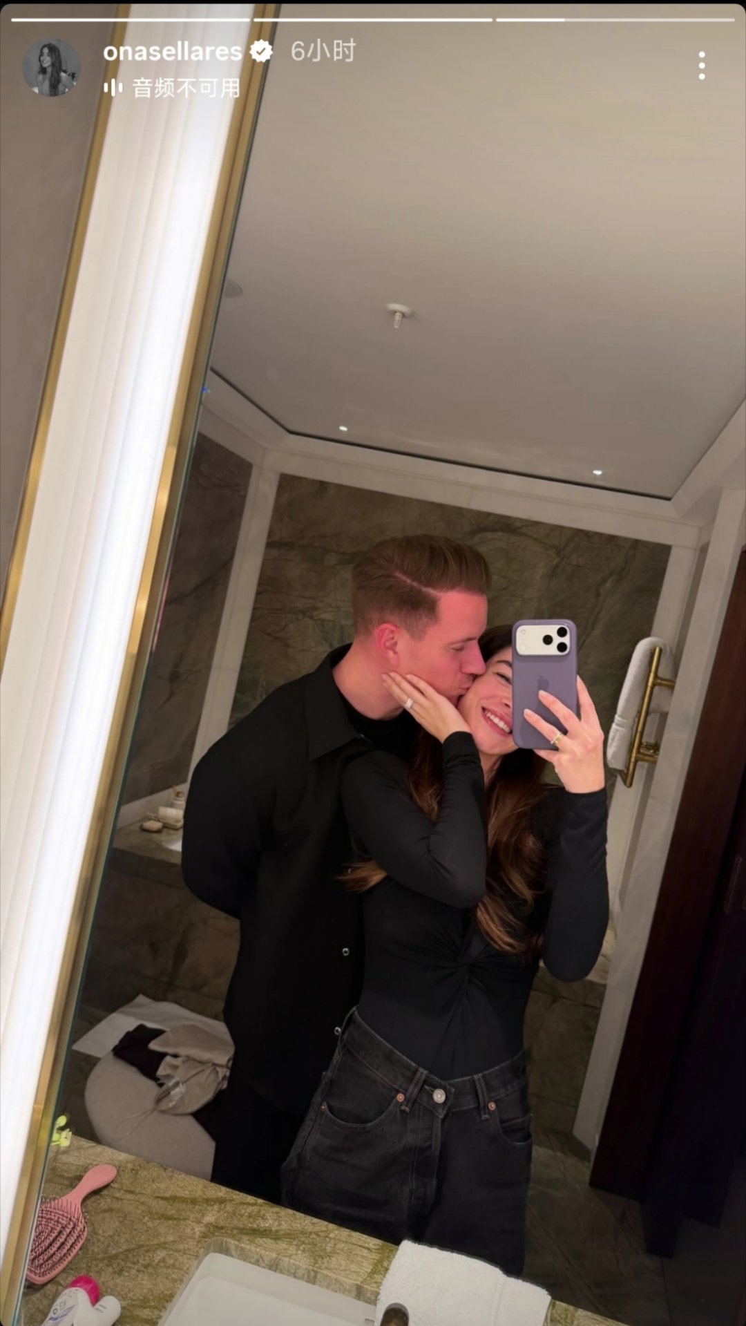 特尔施特根和女友❤️❤️❤️❤️体育大赏巴萨至死不渝红蓝魂