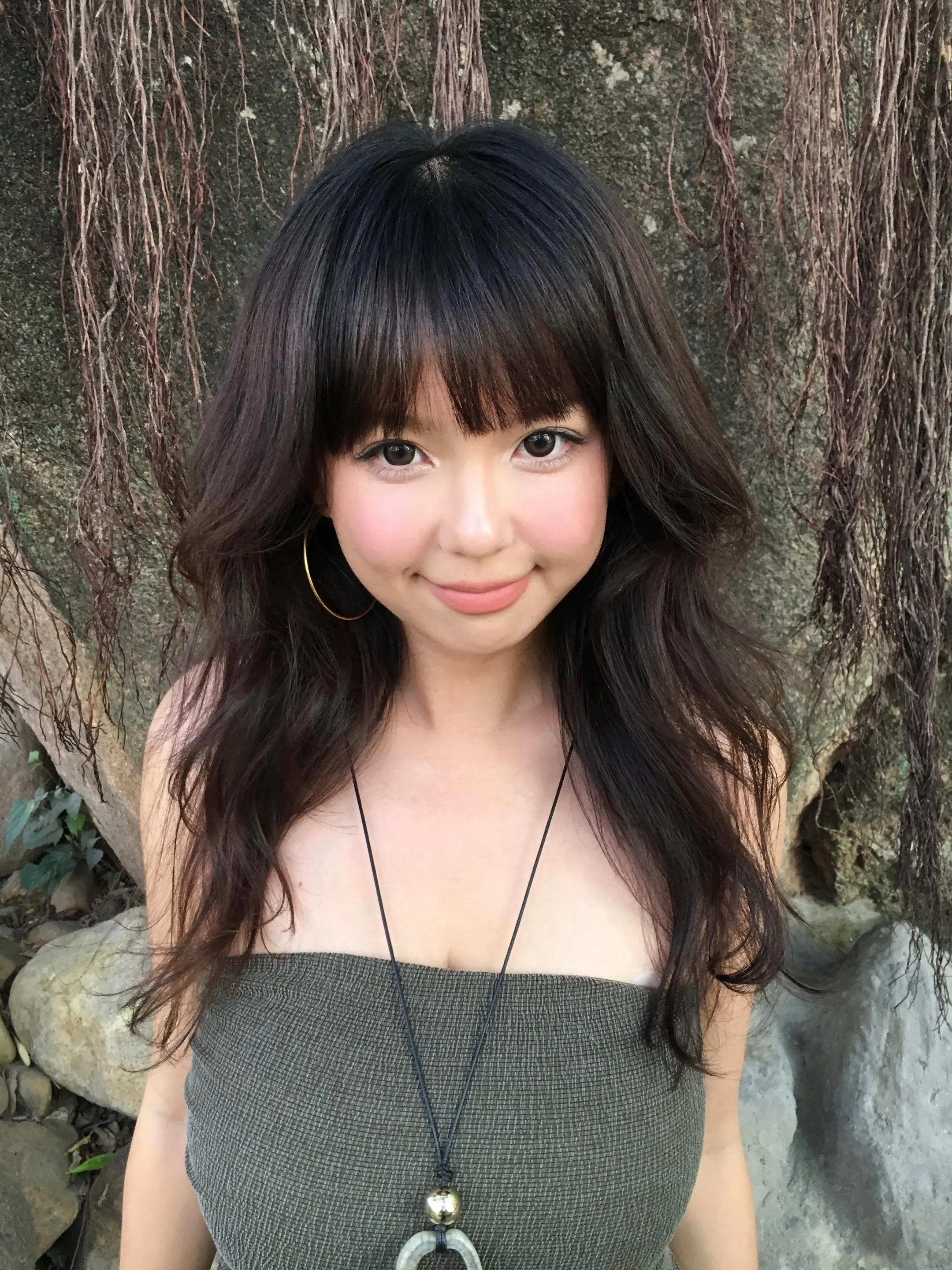 颜值和气温成正比。越热越明媚～