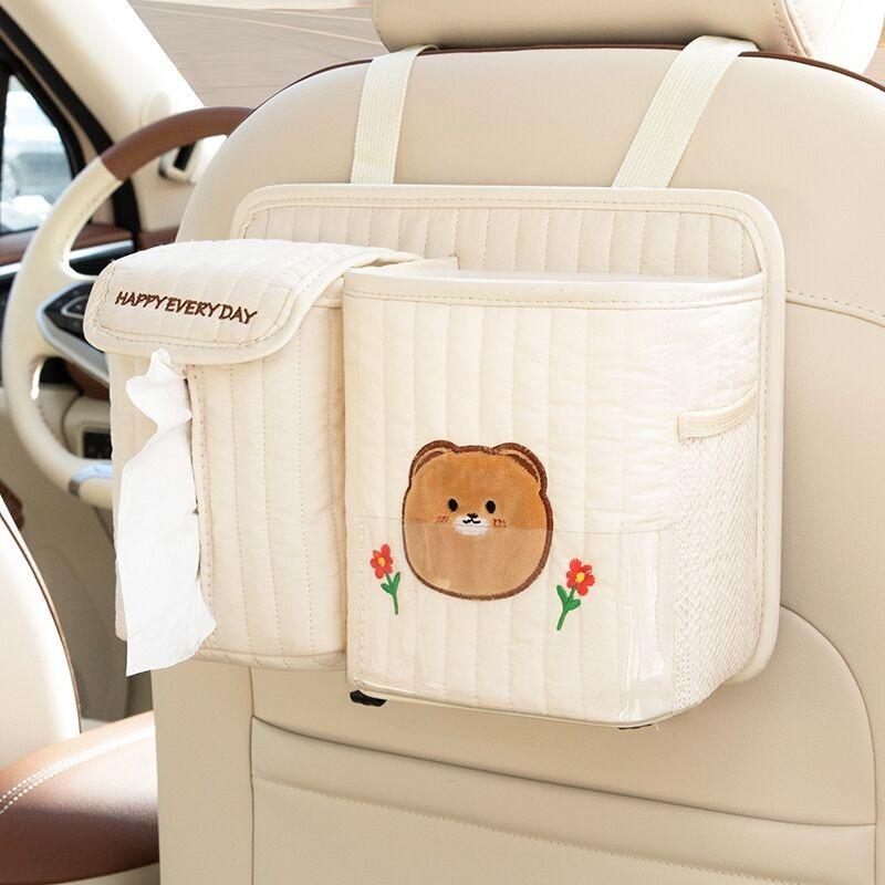 座椅后背收纳袋，后排变整洁，带娃超省心。
带娃、自驾出行，后排绘本、零食、水杯、