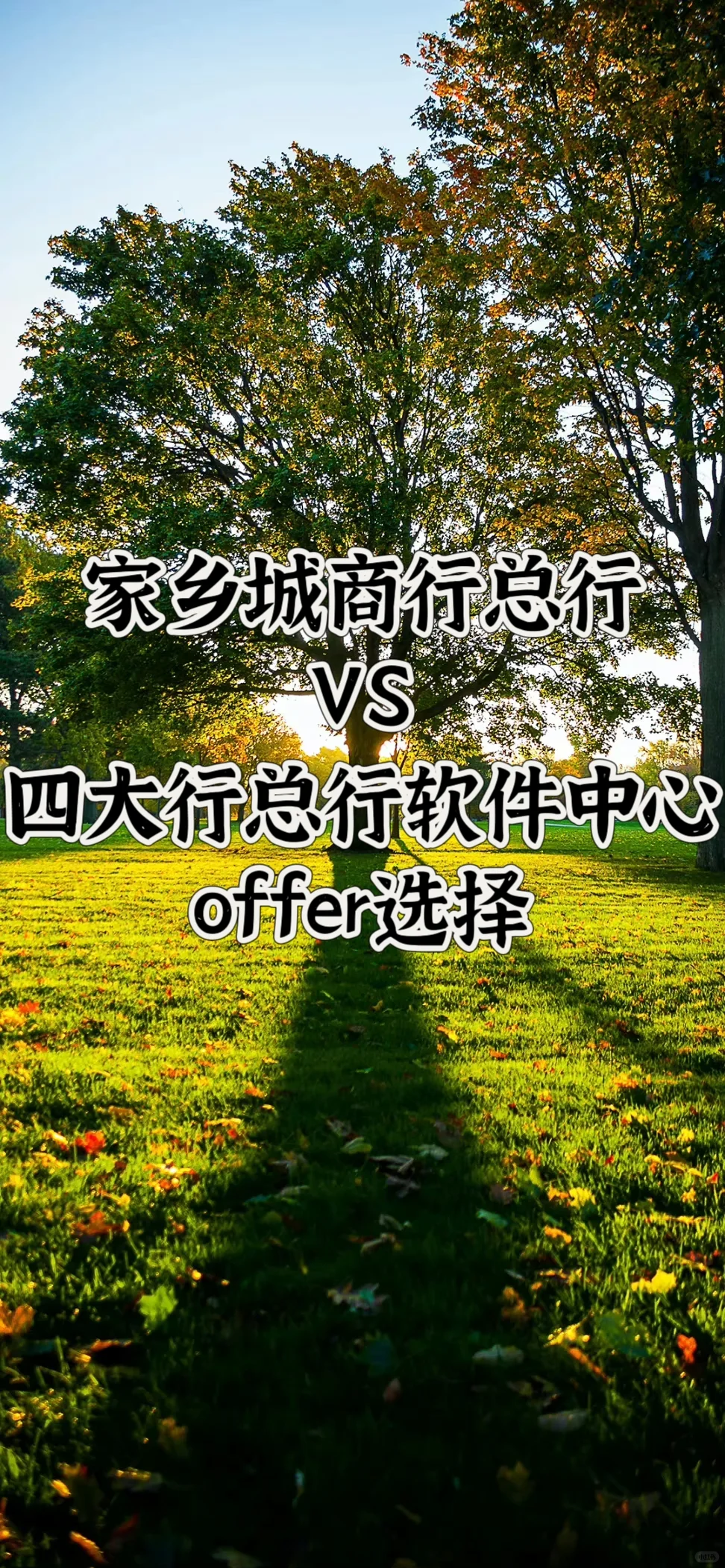 有一个弟弟的码农银行类offer选择😎