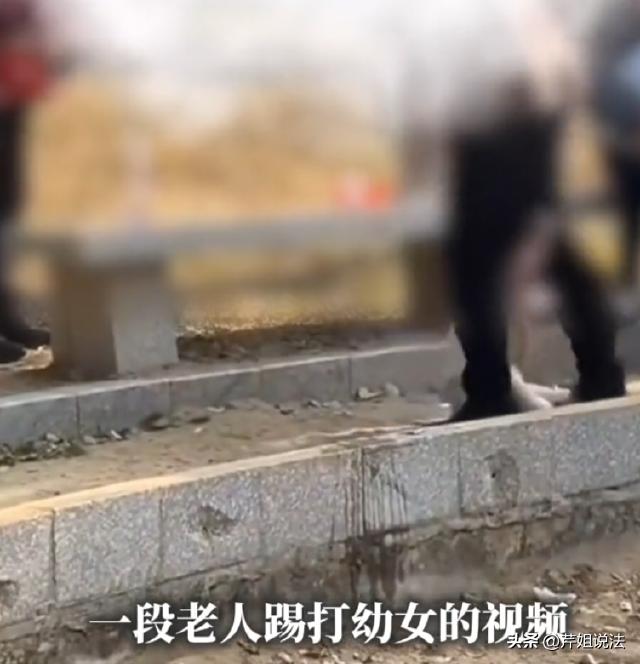 江苏苏州，一沙地公园，有一老太带俩娃玩，小娃哭闹抱腿，竟遭老太狠踹、猛摔，旁边多