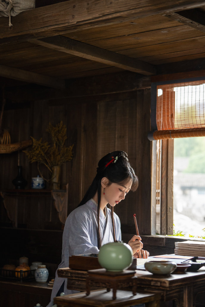杨紫家业 杨紫李祯 “风吹幡动 是风动 还是幡动 风未动 幡亦未动 是我心动” 