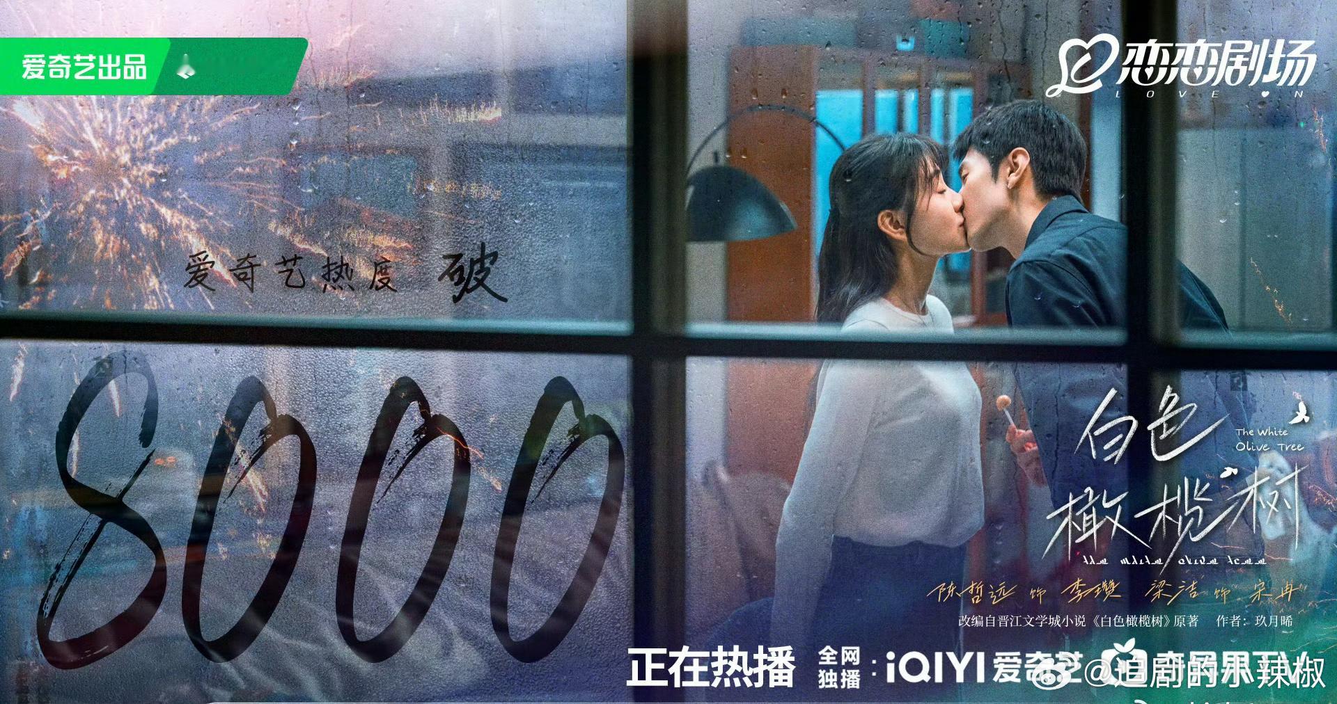《白色橄榄树》热度破8000，这么猛喔的天[傻眼]，这剧谁扛啊？ 