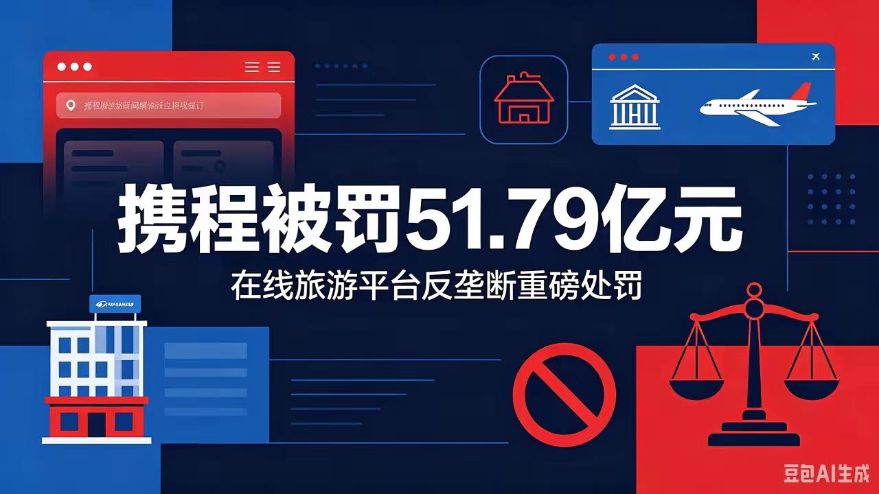【合规热点案件】携程违反反垄断法，被处罚51.79亿元