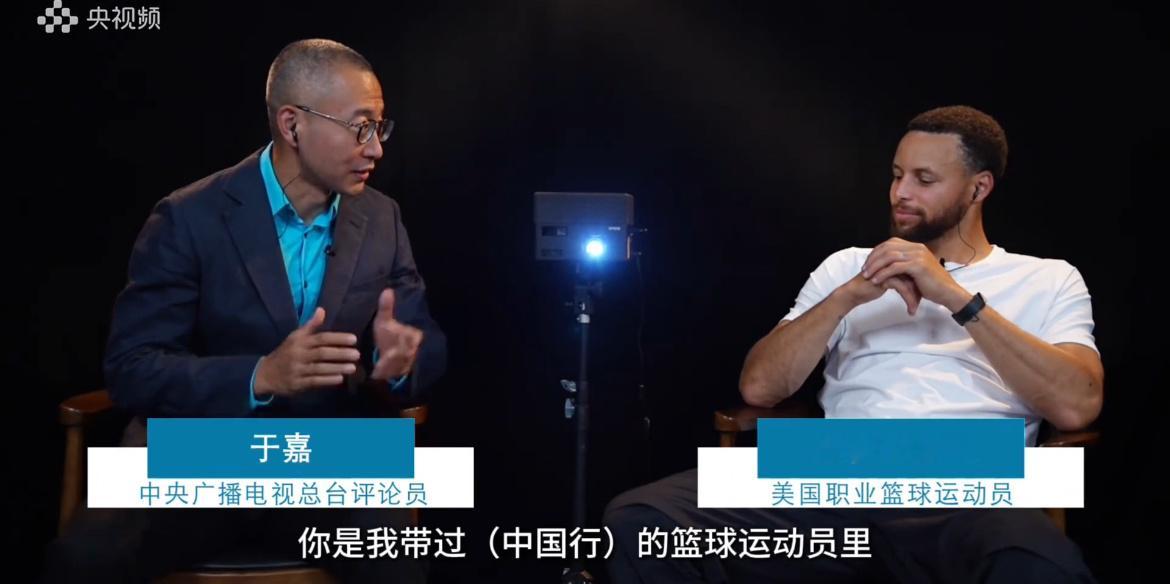 我再单独把库里称赞KD的那段发出来于嘉：“杜兰特加盟后你又没有获得FMVP，你会