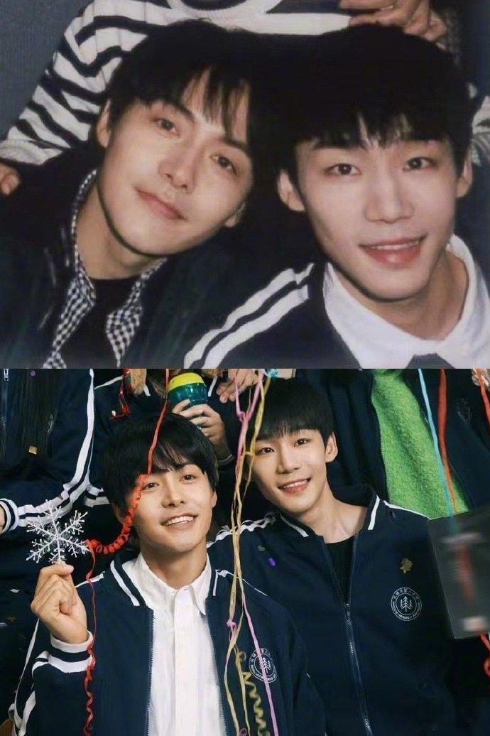 马天宇晒三人行合照 咱就说，这俩人不知道哪里有一点神似呢[doge] 