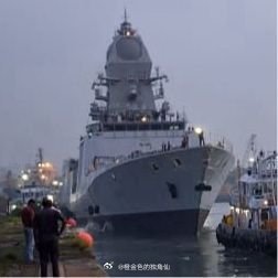 🇮🇳INS Nirgiri怎么说呢，虽然还是典型的三哥风格但P-17A的船型