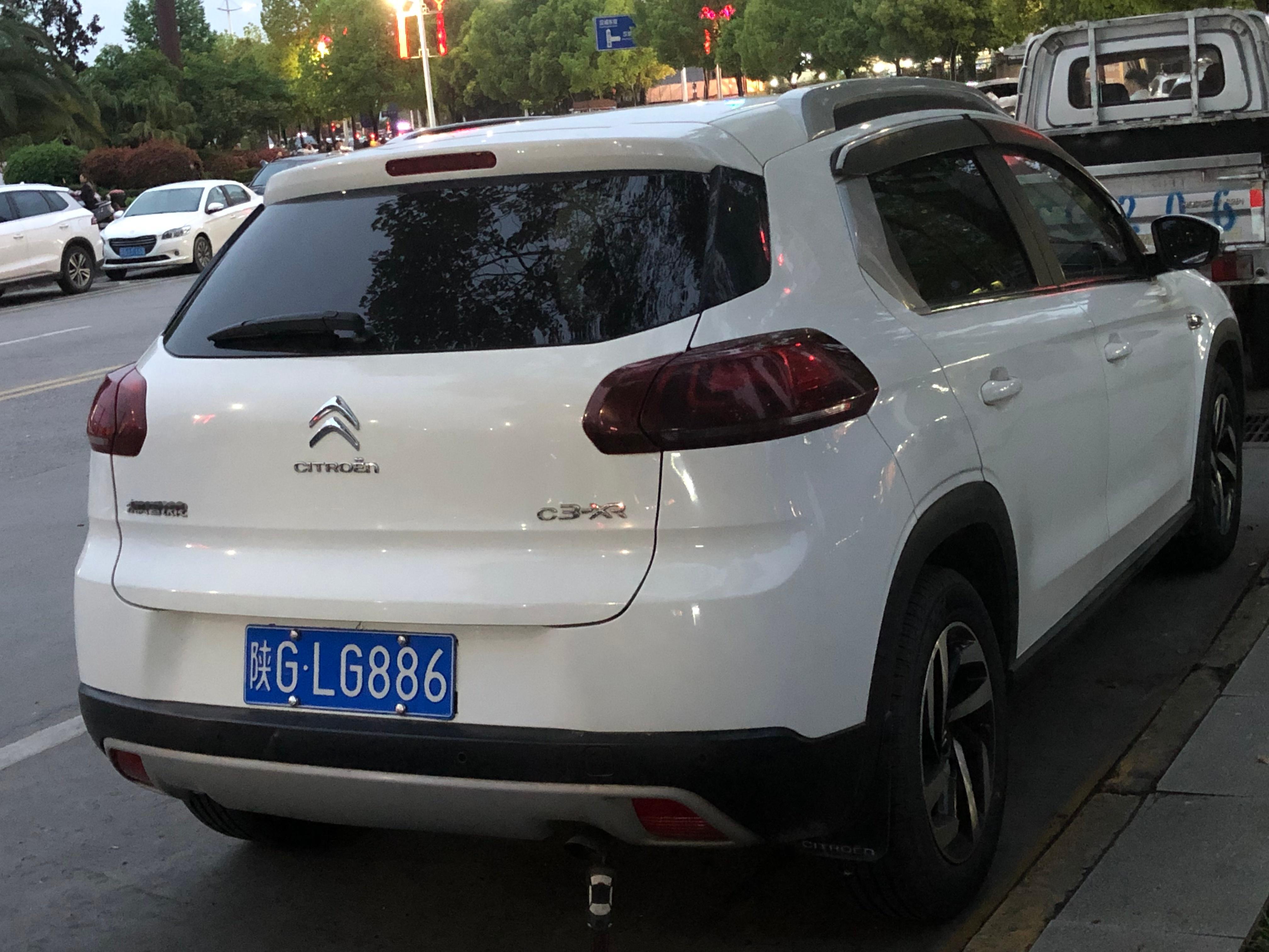 全球车牌 陕我GLG886雪铁龙c3 安康
