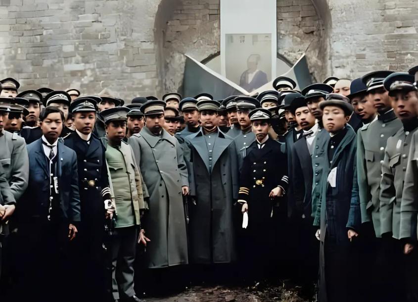 1912 年 2 月，中华民国临时大总统孙中山，在南京亲率文武官员及各界民众万余