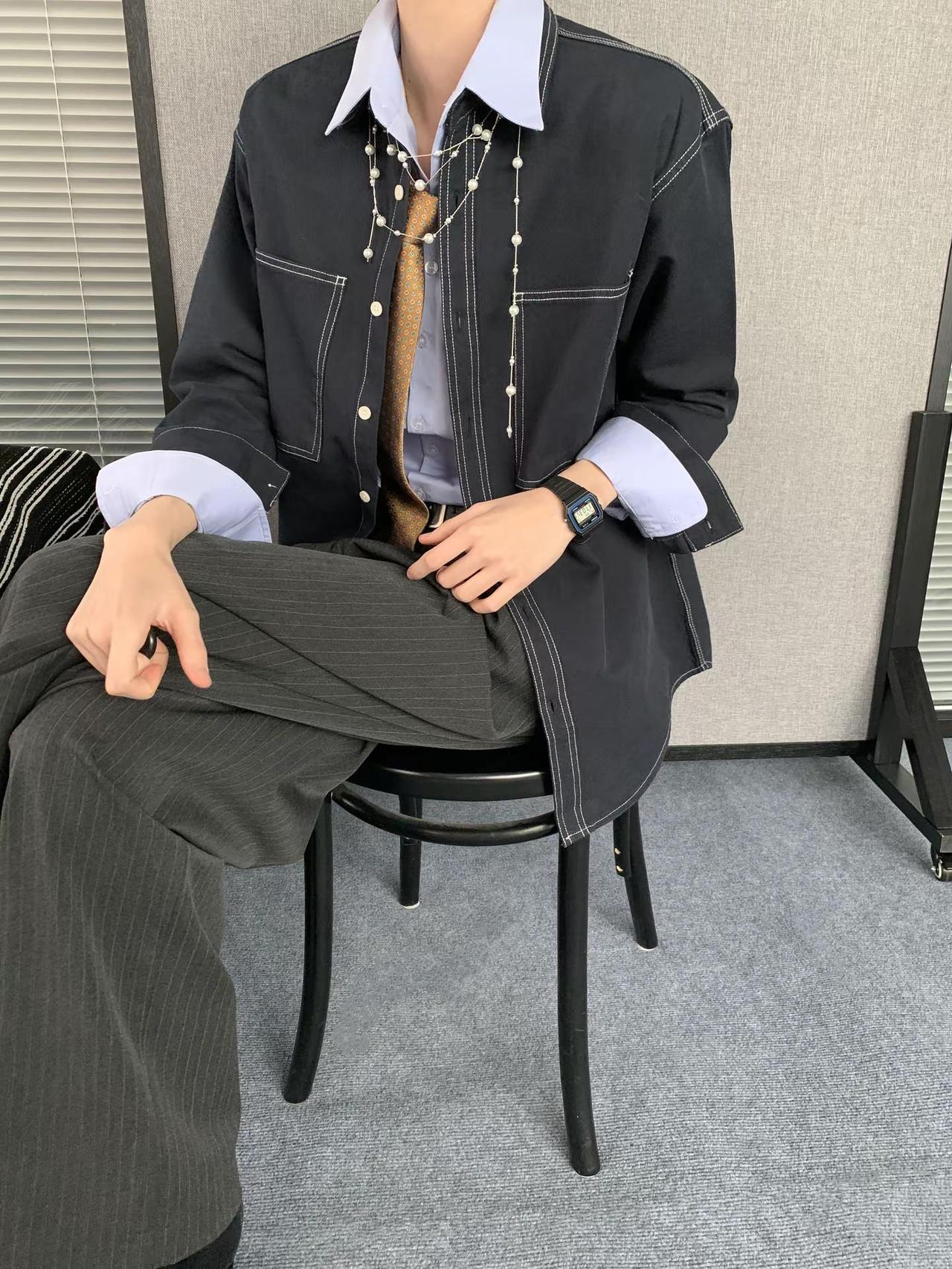 懂得穿衬衫的，才是轻熟风的天花板。中性风穿搭 日常通勤穿搭 衬衫穿搭 漂漂亮亮去