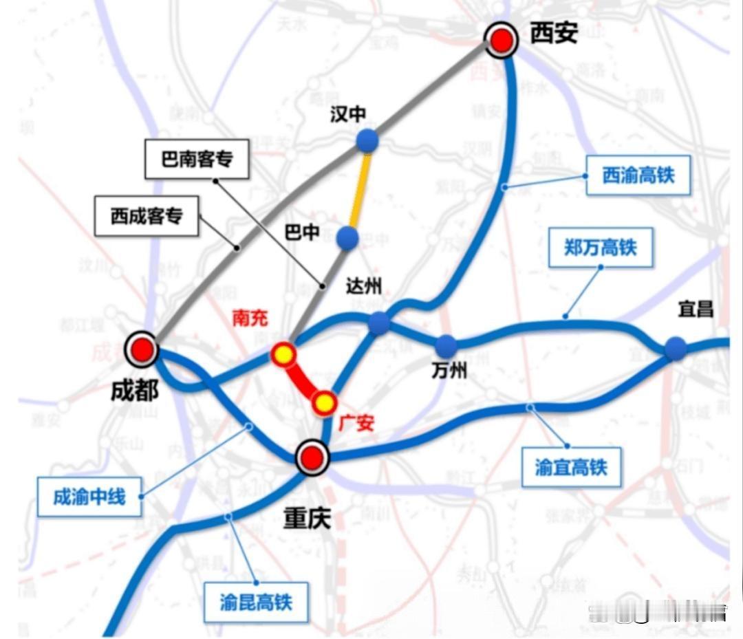 汉中至巴中高铁有可能受新规影响  短期内实施难度很大
汉中至巴中高铁，是汉巴南高