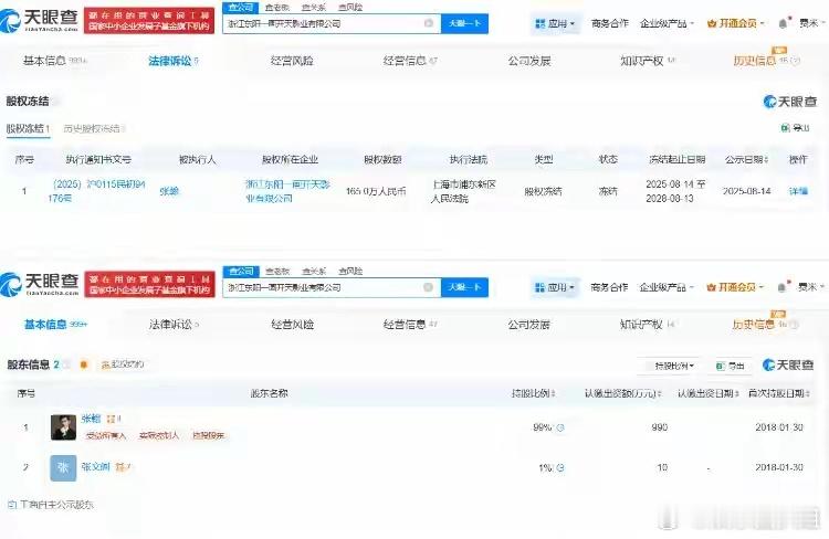 演员张翰被冻结165万股权站在聚光灯下，任何一点小问题都会被放大。张翰这次要是想